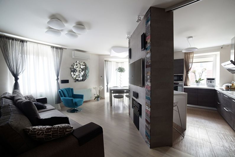Design da sala de estar - Acabamento do piso