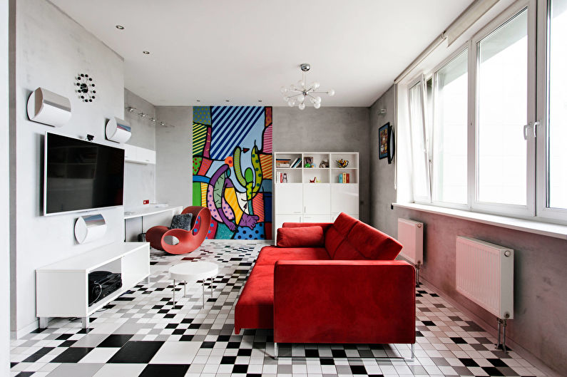 Návrh interiéru obývačky - foto