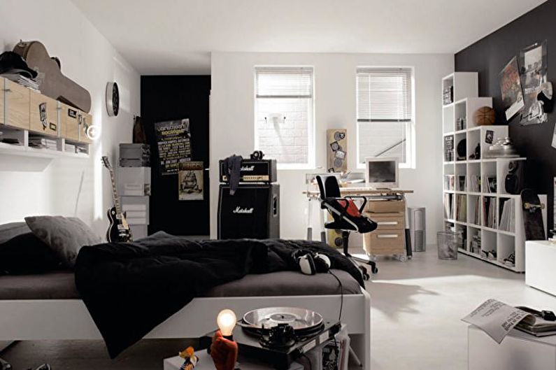 Diseño interior de una habitación para un adolescente - foto