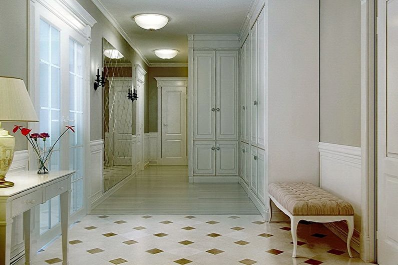 עיצוב פרוזדור בדירה - גימור רצפה