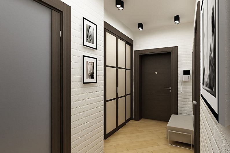 Korridor i leiligheten - interiørdesignfoto