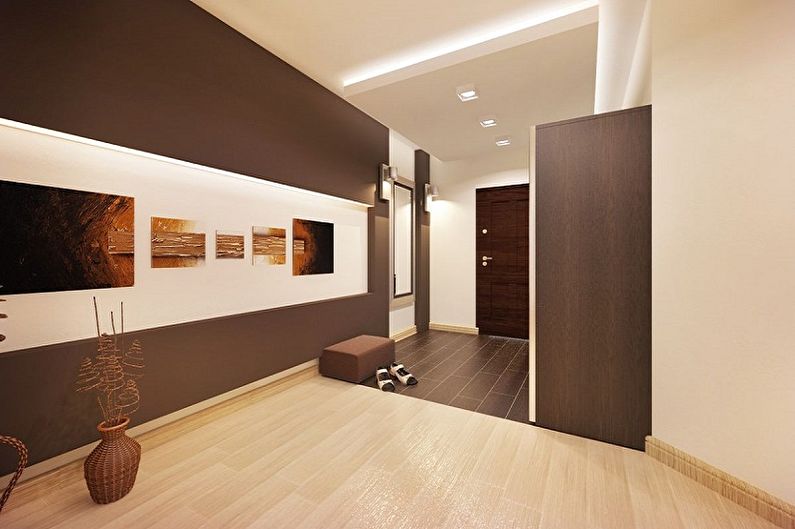 Moderne korridor - interiørdesign