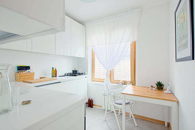 Biela kuchyňa 11 m² - Interiérový dizajn