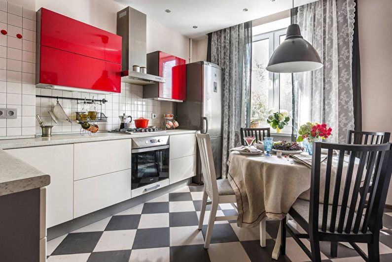 Kuchynský dizajn 11 m² - povrchová úprava podláh