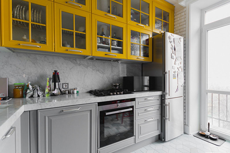 Design de interiores da cozinha 11 m². - Foto