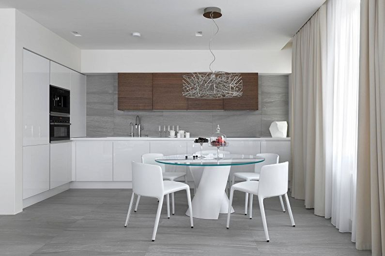 Kuchyňa 13 m2 v modernom štýle - interiérový dizajn