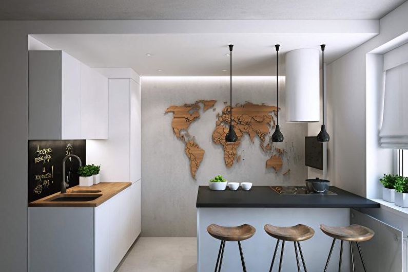 Kjøkken 14 kvm. i en moderne stil - Interiørdesign