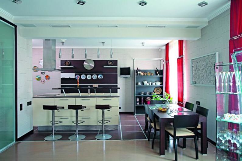 Interiér kuchyne 14 m2 - Foto