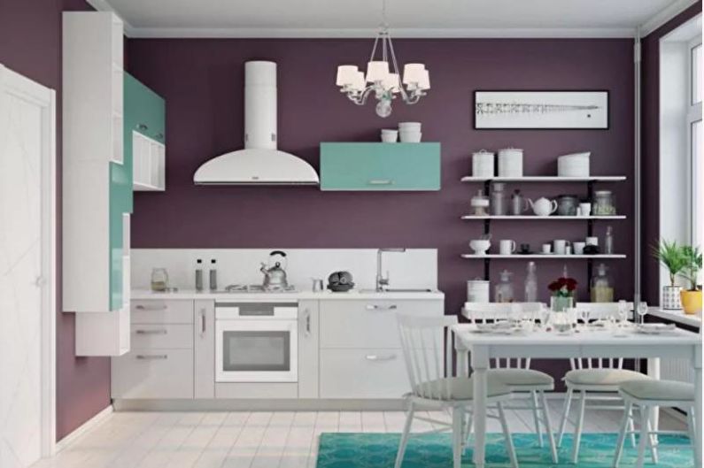 Design de interiores da cozinha 14 m². - Foto