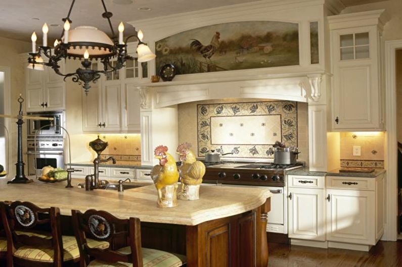 Bucătărie 14 mp stil rustic - Design interior
