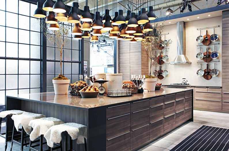 Bucătărie 20 mp stil fusion - Design interior