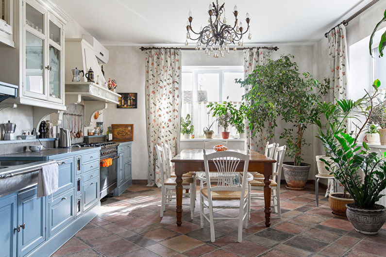 Kjøkken 20 kvm Provence -stil - Interiørdesign