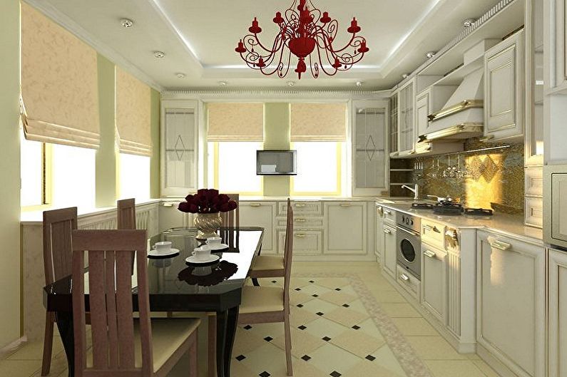 Diseño de interiores de cocina de 3 por 4 metros - foto