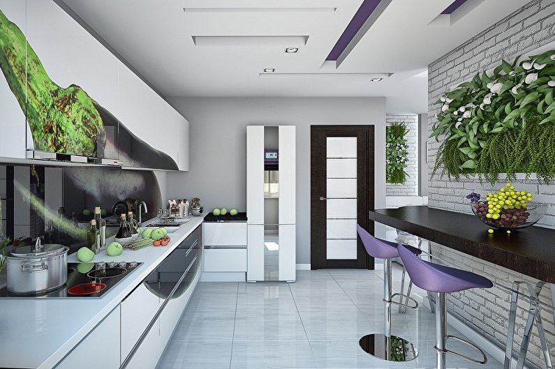 Diseño de interiores de cocina de 3 por 4 metros - foto