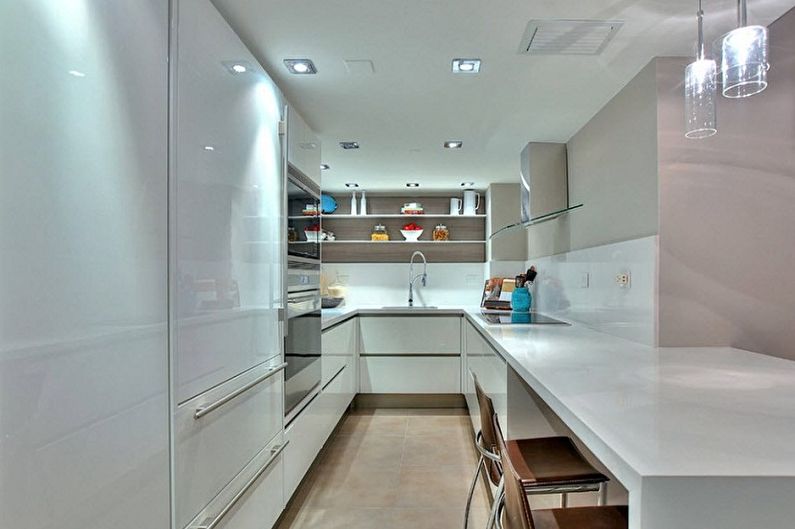 Interiér kuchyne 3 x 4 metre - fotografia