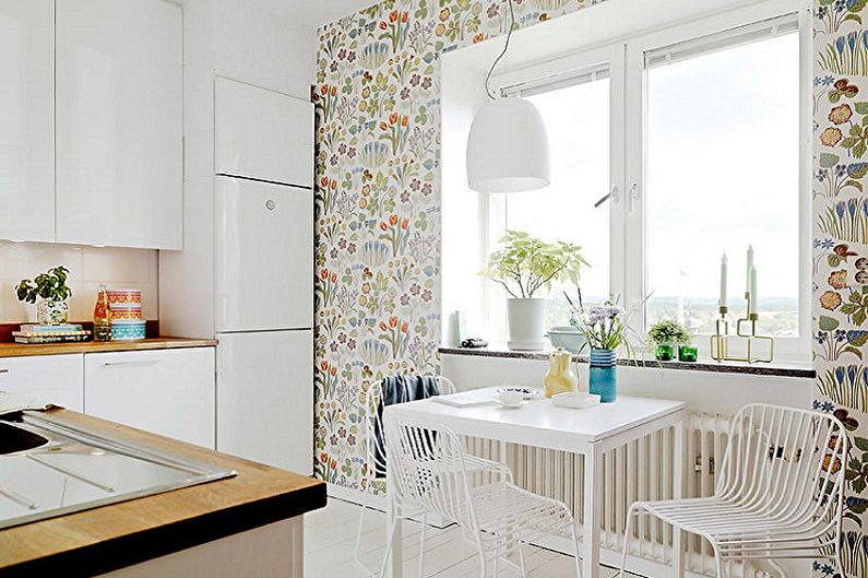 Design de interiores da cozinha 4 m². - Foto