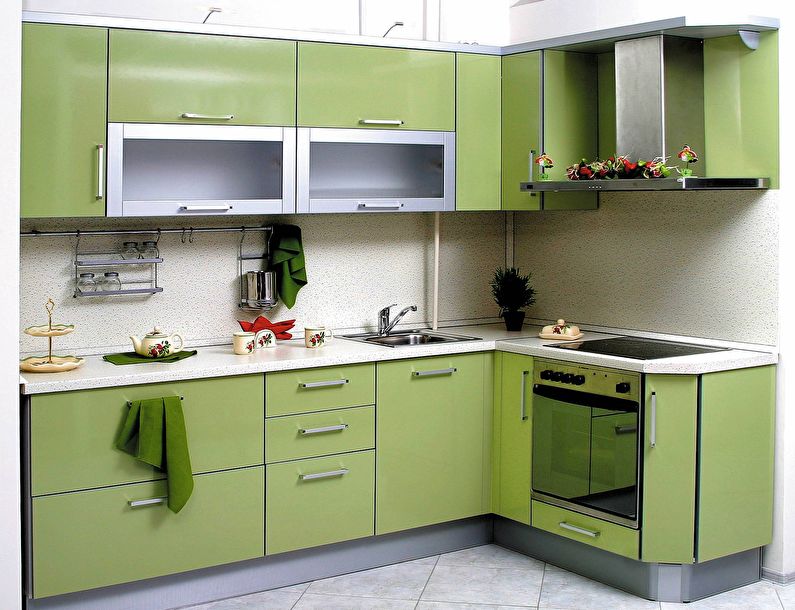 Dizajn rohovej kuchyne 9 m2