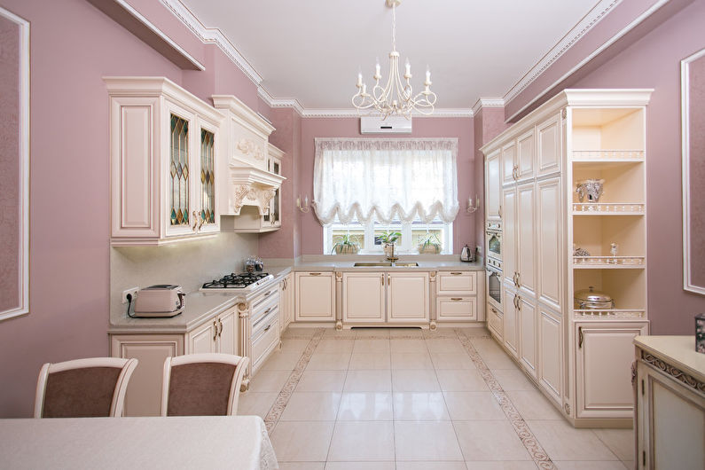 Klassisk kjøkkendesign - pastellfarger