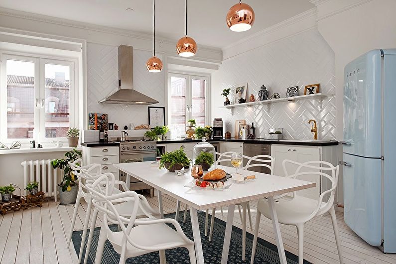 Cocina de estilo escandinavo - diseño de interiores