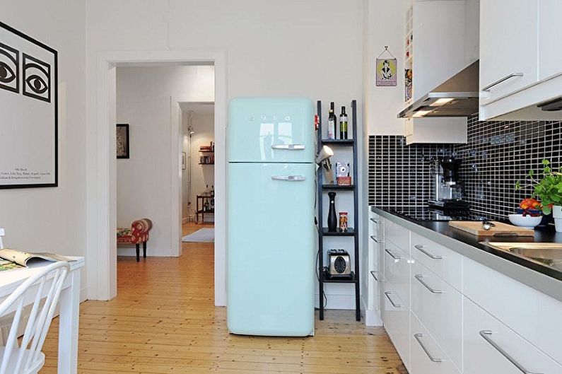 Σκανδιναβικός σχεδιασμός κουζίνας - Έπιπλα και συσκευές κουζίνας