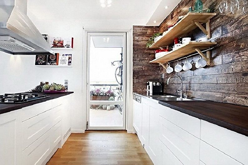Design de interiores de cozinha de estilo escandinavo - foto