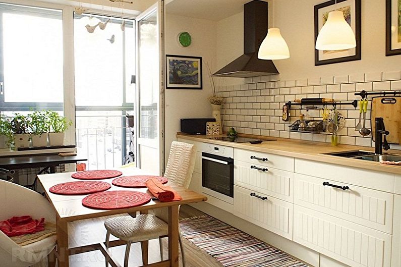 Design de cozinha de estilo escandinavo - cores