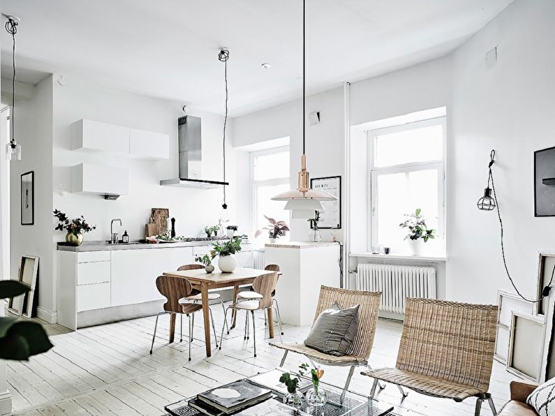 Diseño de techo - Cocina de estilo escandinavo