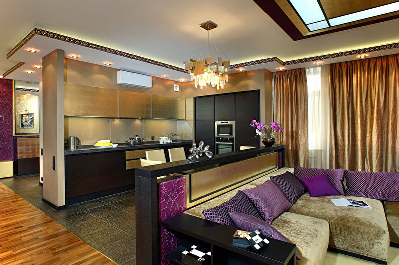 Bucătărie Art Deco Violet - Design interior