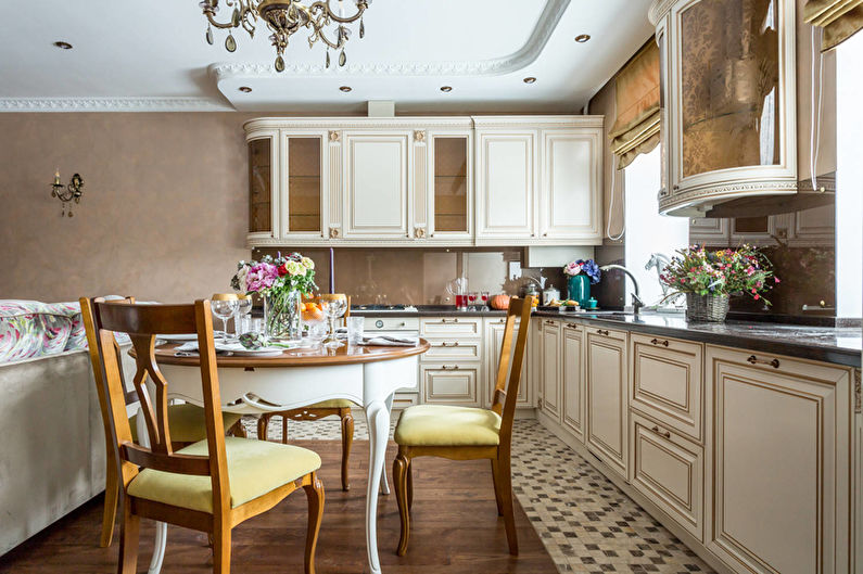 Bucătărie mică Art Deco - Design interior
