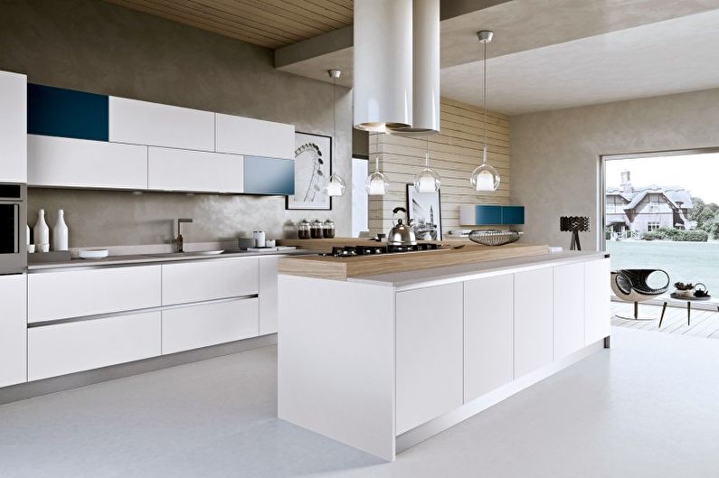 Diseño de interiores de cocina de alta tecnología - foto