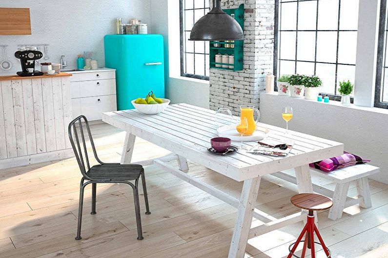 Loft Style Kitchen Design - Møbler