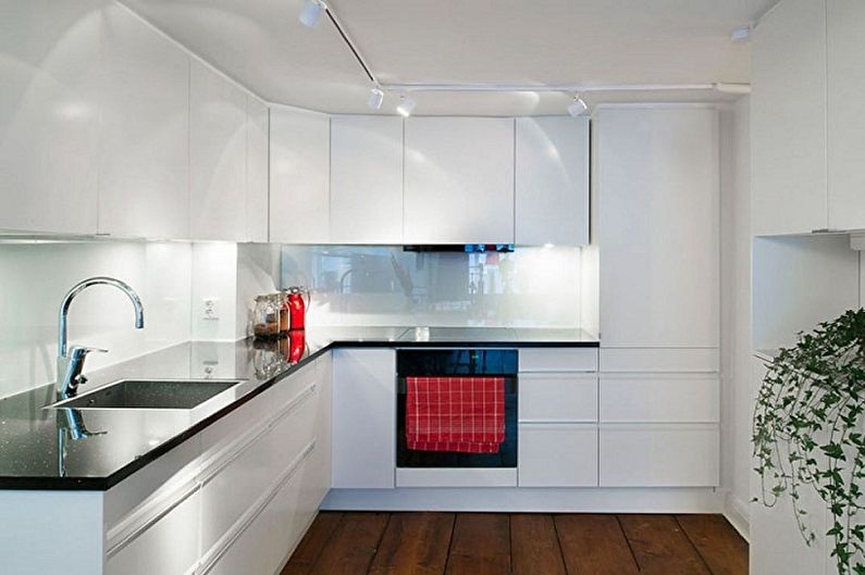 Litet kök i stil med minimalism - Inredning