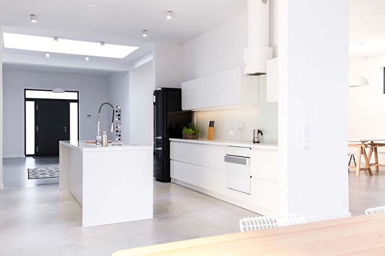 Návrh interiéru kuchyne v štýle minimalizmu - foto