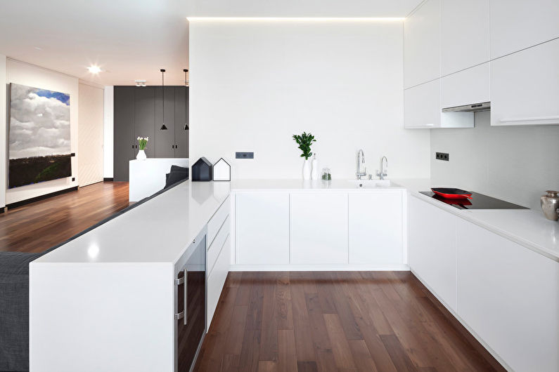 Stenska dekoracija - minimalistična kuhinja