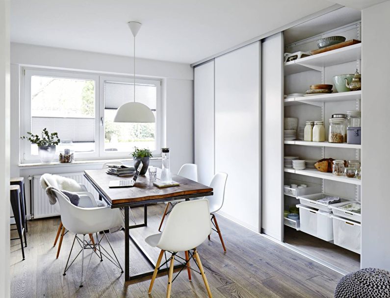 Sisteme de depozitare - design minimalist de bucătărie