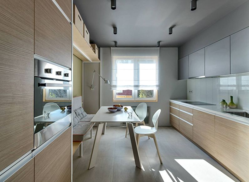 Béžová minimalistická kuchyňa - foto