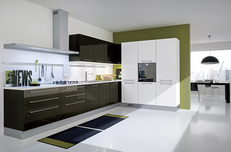 Moderne kjøkken - gulvdesign