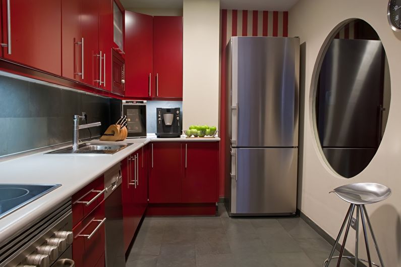 Moderne kjøkkendesign - kjøleskap