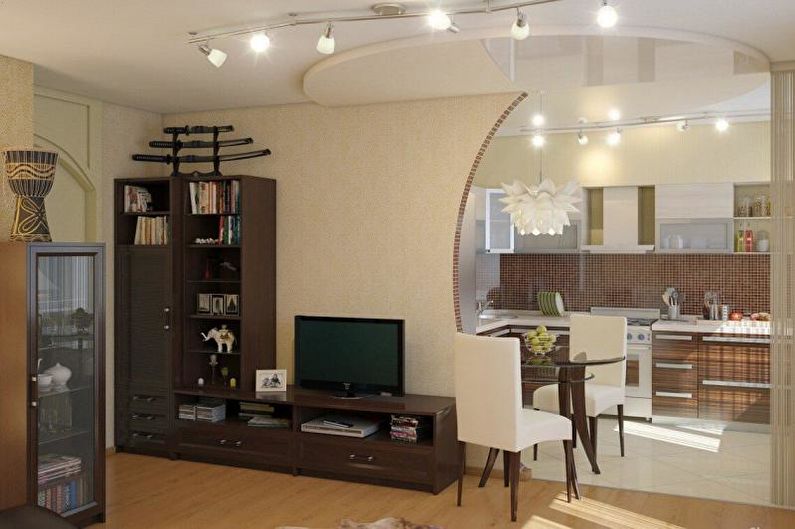 Projeto interior de um apartamento estúdio em Khrushchev - foto