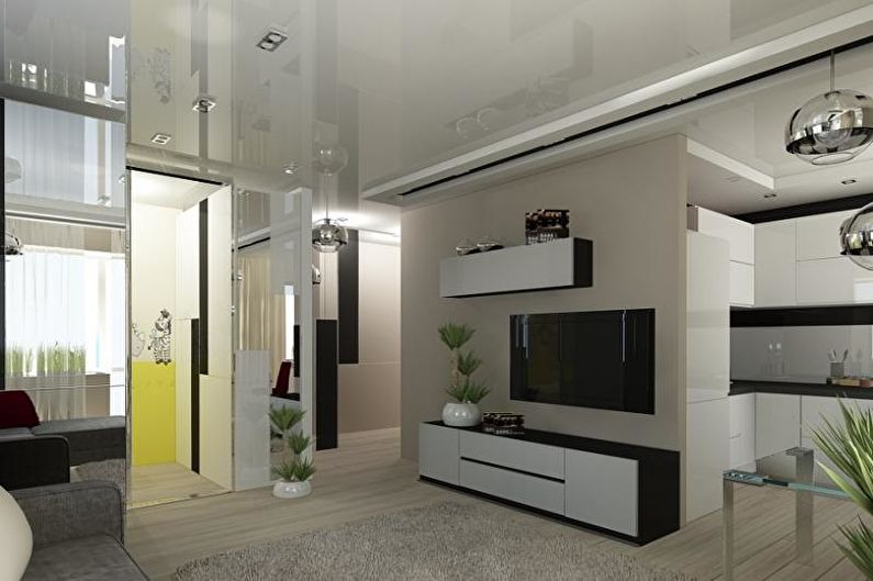 Diseño interior de un apartamento tipo estudio en Jruschov - foto