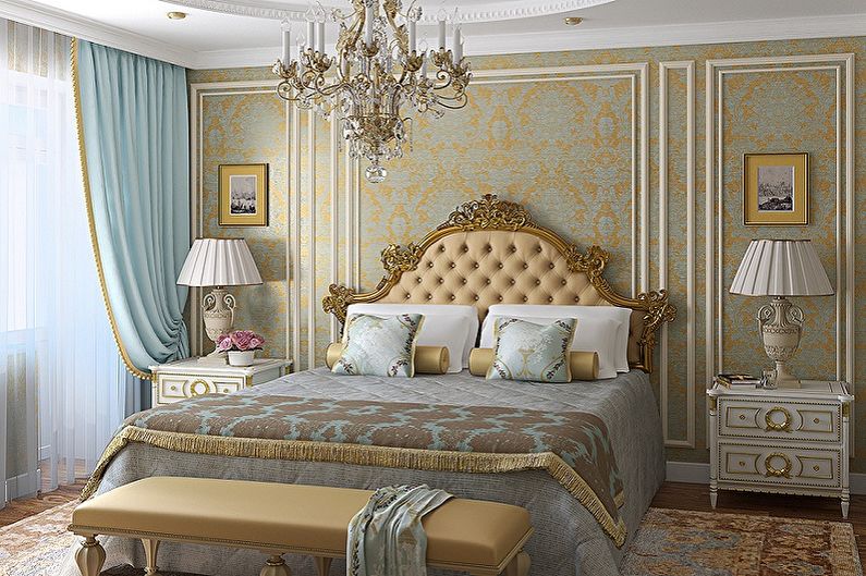 Dormitor - Design de apartament în stil clasic