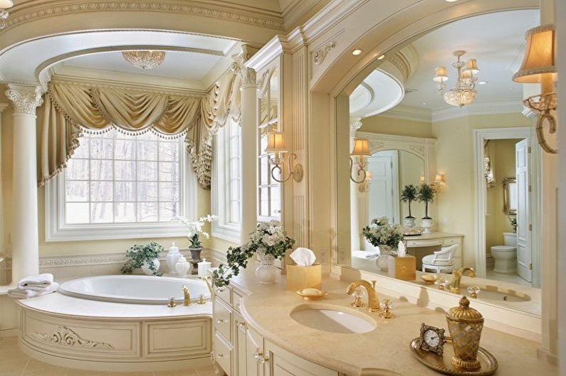 Baño - Diseño de apartamento de estilo clásico