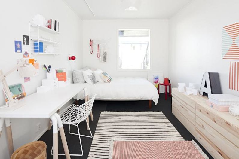 Otroška soba - zasnova stanovanja v skandinavskem slogu