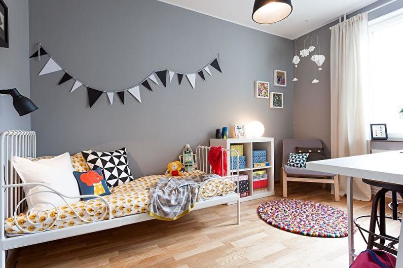 Habitación infantil - Diseño de apartamentos de estilo escandinavo