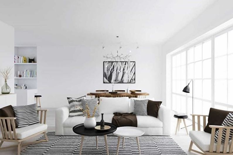 Living - design de apartament în stil scandinav