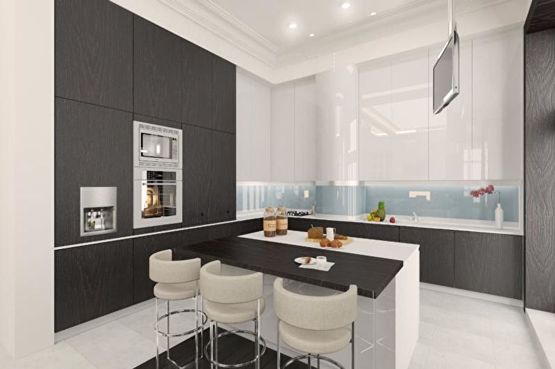 Bucătărie - Design de apartament în stil modern