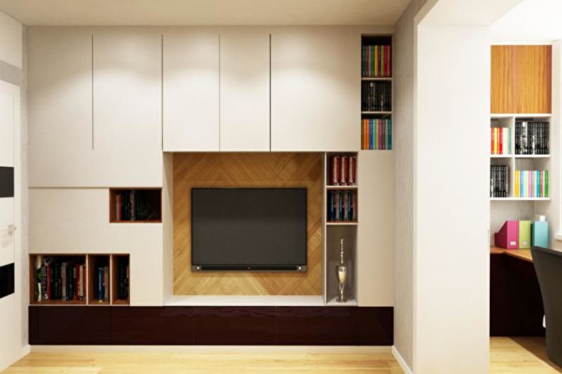 Diseño interior de un apartamento en estilo moderno - foto