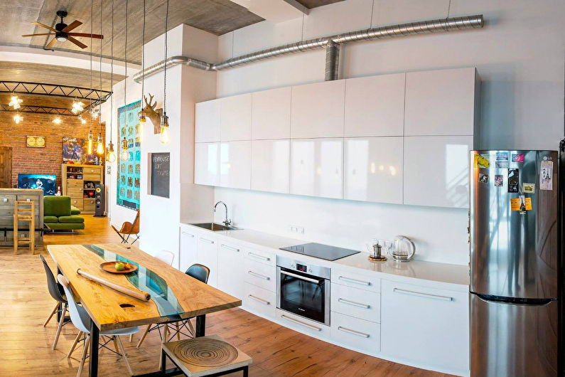 Diseño de apartamento estilo loft para una pareja joven, Tyumen - foto