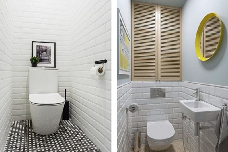 Toaletă albă mică - Design interior
