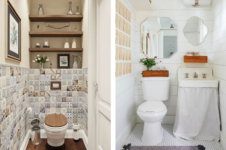 Lite toalett i Provence -stil - Interiørdesign